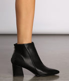Feeling Basic Faux Leather Booties are chic ladies' shoes to complete your best 2023 outfits. They come in a variety of trendy women's shoe styles like platforms and dressy low-heels, & are available in wide widths for better comfort.