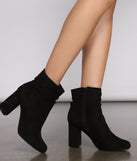 All About Ruched Faux Suede Ankle Booties is a trendy pick to create 2023 concert outfits, festival dresses, outfits for raves, or to complete your best party outfits or clubwear!