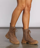 Faux Suede Utility Booties are chic ladies' shoes to complete your best 2023 outfits. They come in a variety of trendy women's shoe styles like platforms and dressy low-heels, & are available in wide widths for better comfort.