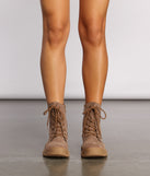 Faux Suede Utility Booties are chic ladies' shoes to complete your best 2023 outfits. They come in a variety of trendy women's shoe styles like platforms and dressy low-heels, & are available in wide widths for better comfort.