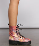 Tie Dye Lug Combat Booties are chic ladies' shoes to complete your best 2023 outfits. They come in a variety of trendy women's shoe styles like platforms and dressy low-heels, & are available in wide widths for better comfort.