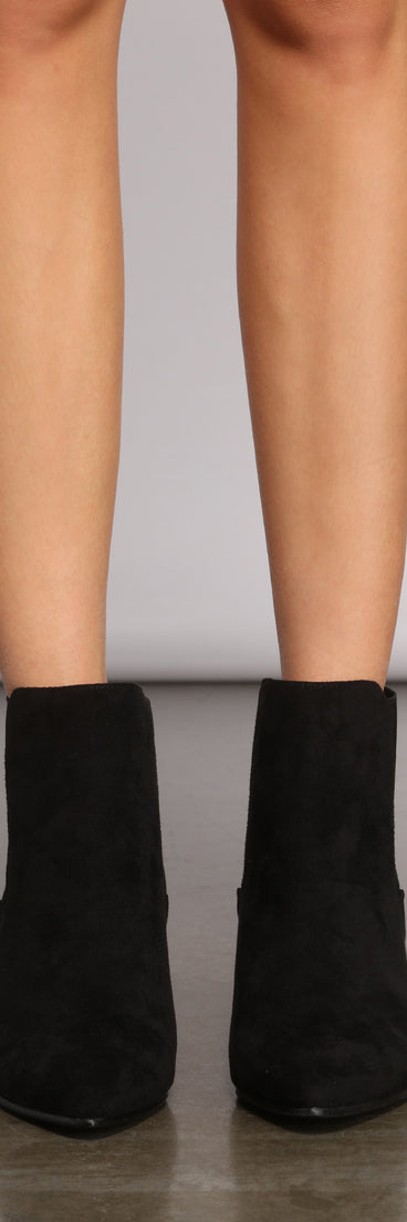 Faux Suede Stacked Block Heel Booties are chic ladies' shoes to complete your best 2023 outfits. They come in a variety of trendy women's shoe styles like platforms and dressy low-heels, & are available in wide widths for better comfort.