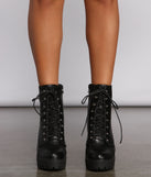 Faux Leather Lace-Up Lug Sole Booties are chic ladies' shoes to complete your best 2023 outfits. They come in a variety of trendy women's shoe styles like platforms and dressy low-heels, & are available in wide widths for better comfort.