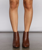 Faux Leather Stacked Block Heel Booties are chic ladies' shoes to complete your best 2023 outfits. They come in a variety of trendy women's shoe styles like platforms and dressy low-heels, & are available in wide widths for better comfort.