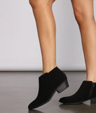 Fall Back on Basics Faux Nubuck Booties are chic ladies' shoes to complete your best 2023 outfits. They come in a variety of trendy women's shoe styles like platforms and dressy low-heels, & are available in wide widths for better comfort.