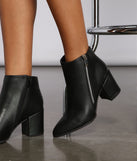 Effortless And Edgy Faux Leather Booties are chic ladies' shoes to complete your best 2023 outfits. They come in a variety of trendy women's shoe styles like platforms and dressy low-heels, & are available in wide widths for better comfort.