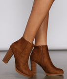 Classic Faux Suede Stacked Heel Booties are chic ladies' shoes to complete your best 2023 outfits. They come in a variety of trendy women's shoe styles like platforms and dressy low-heels, & are available in wide widths for better comfort.