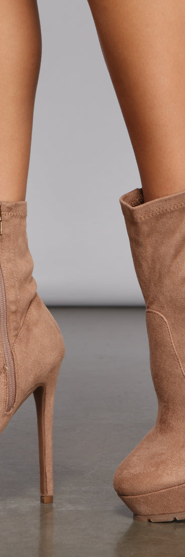 Always Stylish Faux Suede Stiletto Booties are chic ladies' shoes to complete your best 2023 outfits. They come in a variety of trendy women's shoe styles like platforms and dressy low-heels, & are available in wide widths for better comfort.