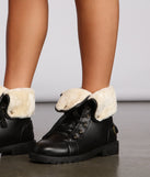 On the Edge Faux Fur Combat Boots are chic ladies' shoes to complete your best 2023 outfits. They come in a variety of trendy women's shoe styles like platforms and dressy low-heels, & are available in wide widths for better comfort.