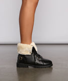 On the Edge Faux Fur Combat Boots are chic ladies' shoes to complete your best 2023 outfits. They come in a variety of trendy women's shoe styles like platforms and dressy low-heels, & are available in wide widths for better comfort.