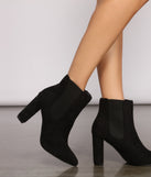 Basic Faux Suede Block Heel Booties are chic ladies' shoes to complete your best 2023 outfits. They come in a variety of trendy women's shoe styles like platforms and dressy low-heels, & are available in wide widths for better comfort.