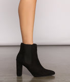 Basic Faux Suede Block Heel Booties are chic ladies' shoes to complete your best 2023 outfits. They come in a variety of trendy women's shoe styles like platforms and dressy low-heels, & are available in wide widths for better comfort.