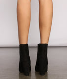 Basic Faux Suede Block Heel Booties are chic ladies' shoes to complete your best 2023 outfits. They come in a variety of trendy women's shoe styles like platforms and dressy low-heels, & are available in wide widths for better comfort.