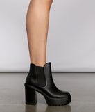 On the Edge Faux Leather Stacked Booties are chic ladies' shoes to complete your best 2023 outfits. They come in a variety of trendy women's shoe styles like platforms and dressy low-heels, & are available in wide widths for better comfort.