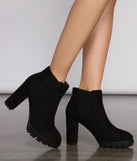 Edgy Vibes Lug Sole Block Heel Booties are chic ladies' shoes to complete your best 2023 outfits. They come in a variety of trendy women's shoe styles like platforms and dressy low-heels, & are available in wide widths for better comfort.