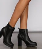 Wild N' Free Faux Leather Lug Booties are chic ladies' shoes to complete your best 2023 outfits. They come in a variety of trendy women's shoe styles like platforms and dressy low-heels, & are available in wide widths for better comfort.