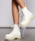 Clearly On Fleek Faux Leather Combat Boots are chic ladies' shoes to complete your best 2023 outfits. They come in a variety of trendy women's shoe styles like platforms and dressy low-heels, & are available in wide widths for better comfort.