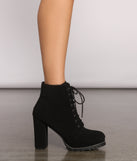Effortlessly Chic Lace-Up Lug Sole Booties are chic ladies' shoes to complete your best 2023 outfits. They come in a variety of trendy women's shoe styles like platforms and dressy low-heels, & are available in wide widths for better comfort.
