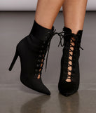 Lace It Up Stiletto Booties are chic ladies' shoes to complete your best 2023 outfits. They come in a variety of trendy women's shoe styles like platforms and dressy low-heels, & are available in wide widths for better comfort.