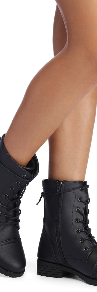 Take Charge Combat Boots is a trendy pick to create 2023 festival outfits, festival dresses, outfits for concerts or raves, and complete your best party outfits!