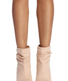 Scrunch Time Open Toe Bootie are chic ladies' shoes to complete your best 2023 outfits. They come in a variety of trendy women's shoe styles like platforms and dressy low-heels, & are available in wide widths for better comfort.