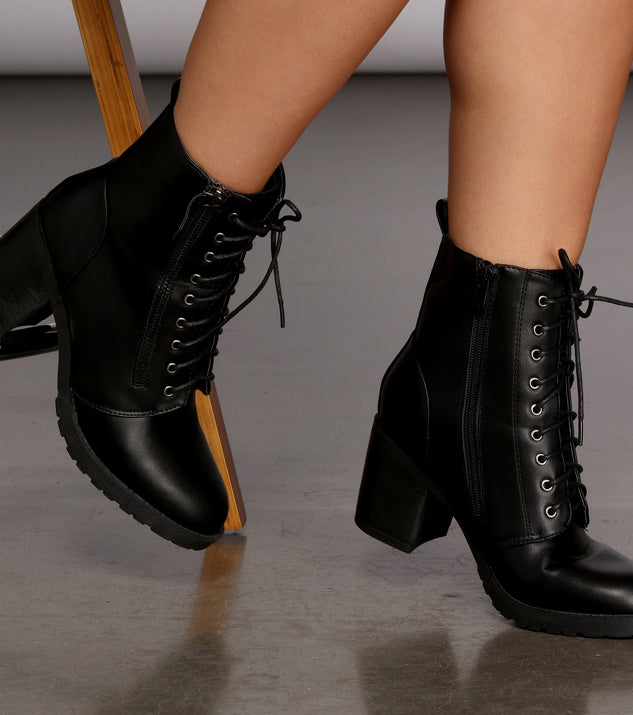 Bad Gal Lace Up Booties for 2022 festival outfits, festival dress, outfits for raves, concert outfits, and/or club outfits