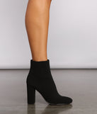On Point Faux Nubuck Block Heel Booties are chic ladies' shoes to complete your best 2023 outfits. They come in a variety of trendy women's shoe styles like platforms and dressy low-heels, & are available in wide widths for better comfort.