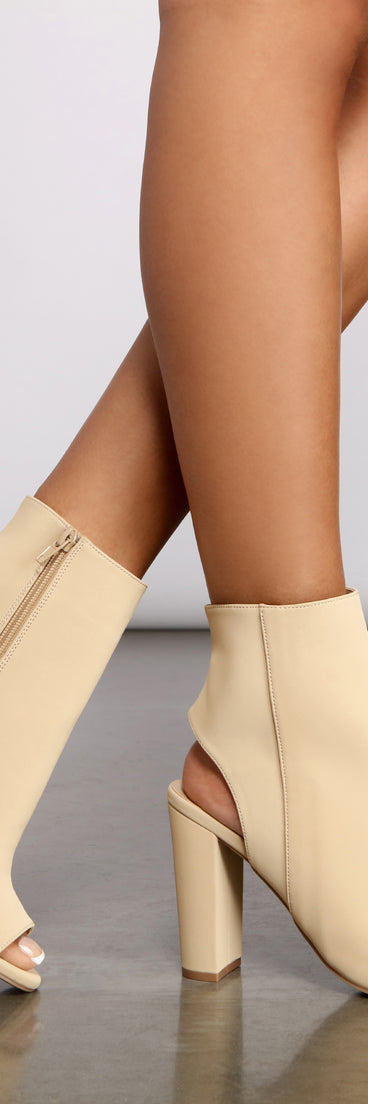 Faux Nubuck Peep Toe Block Heels are chic ladies' shoes to complete your best 2023 outfits. They come in a variety of trendy women's shoe styles like platforms and dressy low-heels, & are available in wide widths for better comfort.