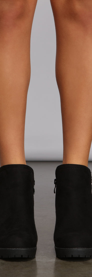 Chic Trendsetter Lug Sole Block Heel Booties are chic ladies' shoes to complete your best 2023 outfits. They come in a variety of trendy women's shoe styles like platforms and dressy low-heels, & are available in wide widths for better comfort.