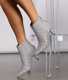 Perfectly Poised Plaid Kitten Heel Booties are chic ladies' shoes to complete your best 2023 outfits. They come in a variety of trendy women's shoe styles like platforms and dressy low-heels, & are available in wide widths for better comfort.