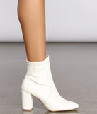 Basic Mood Faux Leather Booties is a trendy pick to create 2023 concert outfits, festival dresses, outfits for raves, or to complete your best party outfits or clubwear!