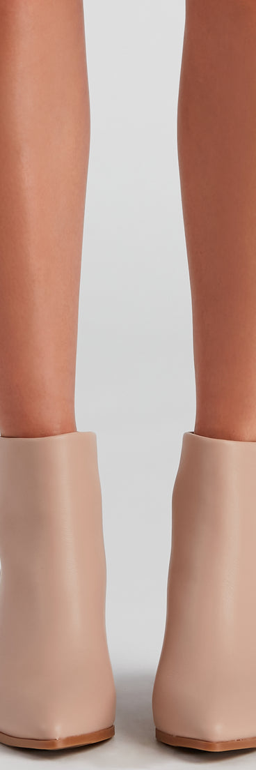 Basic Chic Faux Leather Booties are chic ladies' shoes to complete your best 2023 outfits. They come in a variety of trendy women's shoe styles like platforms and dressy low-heels, & are available in wide widths for better comfort.