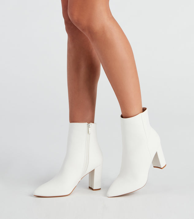 Back To Basics Faux Leather Ankle Booties are chic ladies' shoes to complete your best 2023 outfits. They come in a variety of trendy women's shoe styles like platforms and dressy low-heels, & are available in wide widths for better comfort.