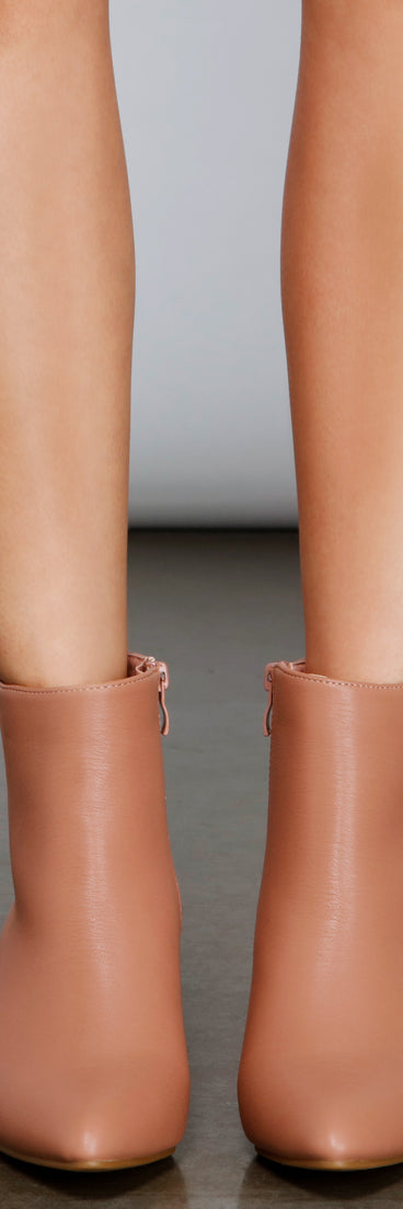 Fall In Faux Leather Block Heel Booties are chic ladies' shoes to complete your best 2023 outfits. They come in a variety of trendy women's shoe styles like platforms and dressy low-heels, & are available in wide widths for better comfort.