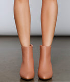 Fall In Faux Leather Block Heel Booties are chic ladies' shoes to complete your best 2023 outfits. They come in a variety of trendy women's shoe styles like platforms and dressy low-heels, & are available in wide widths for better comfort.
