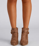 Buckle Detail Pointed Toe Booties are chic ladies' shoes to complete your best 2023 outfits. They come in a variety of trendy women's shoe styles like platforms and dressy low-heels, & are available in wide widths for better comfort.
