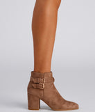 Buckle Detail Pointed Toe Booties is a trendy pick to create 2023 concert outfits, festival dresses, outfits for raves, or to complete your best party outfits or clubwear!