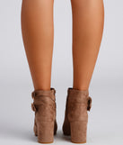 Buckle Detail Pointed Toe Booties are chic ladies' shoes to complete your best 2023 outfits. They come in a variety of trendy women's shoe styles like platforms and dressy low-heels, & are available in wide widths for better comfort.