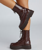 Edgy Glamour Platform Lace-Up Boots are chic ladies' shoes to complete your best 2023 outfits. They come in a variety of trendy women's shoe styles like platforms and dressy low-heels, & are available in wide widths for better comfort.