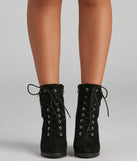Edge It Up Buckle Strap Lace-Up Booties are chic ladies' shoes to complete your best 2023 outfits. They come in a variety of trendy women's shoe styles like platforms and dressy low-heels, & are available in wide widths for better comfort.