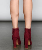 Uptown Girl Faux Suede Pointed Toe Booties for 2022 festival outfits, festival dress, outfits for raves, concert outfits, and/or club outfits