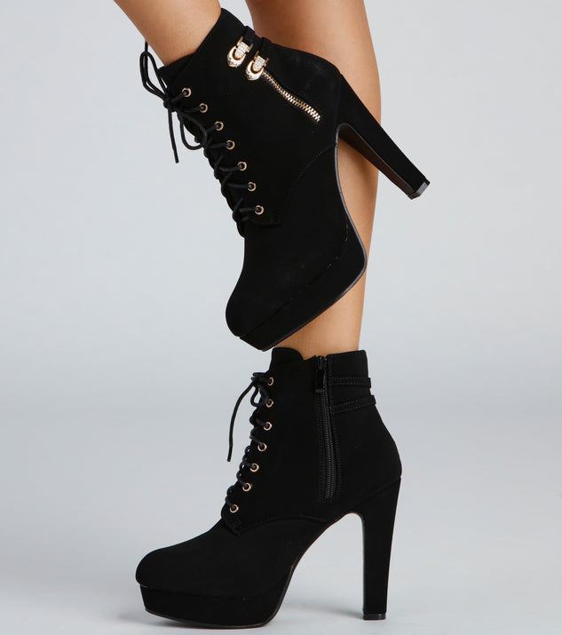 West Side Shine Rhinestone Buckle Platform Booties are chic ladies' shoes to complete your best 2023 outfits. They come in a variety of trendy women's shoe styles like platforms and dressy low-heels, & are available in wide widths for better comfort.