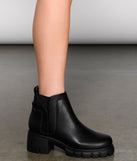 On The Edge Trendy Lug Sole Bootie are chic ladies' shoes to complete your best 2023 outfits. They come in a variety of trendy women's shoe styles like platforms and dressy low-heels, & are available in wide widths for better comfort.