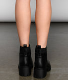On The Edge Trendy Lug Sole Bootie are chic ladies' shoes to complete your best 2023 outfits. They come in a variety of trendy women's shoe styles like platforms and dressy low-heels, & are available in wide widths for better comfort.