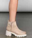 Trendy Chelsea Lug Sole Booties are chic ladies' shoes to complete your best 2023 outfits. They come in a variety of trendy women's shoe styles like platforms and dressy low-heels, & are available in wide widths for better comfort.