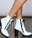 Own It Faux Leather Zipper Booties is a trendy pick to create 2023 concert outfits, festival dresses, outfits for raves, or to complete your best party outfits or clubwear!