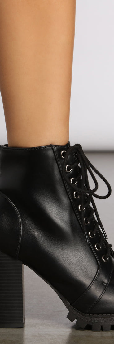 Edgy Glam Lace-Up Booties are chic ladies' shoes to complete your best 2023 outfits. They come in a variety of trendy women's shoe styles like platforms and dressy low-heels, & are available in wide widths for better comfort.