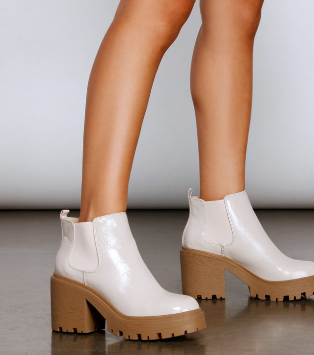 Low gore heeled booties sale