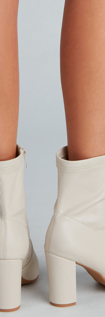 Strut Worthy Faux Leather Booties are chic ladies' shoes to complete your best 2023 outfits. They come in a variety of trendy women's shoe styles like platforms and dressy low-heels, & are available in wide widths for better comfort.