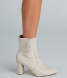 Strut Worthy Faux Leather Booties are chic ladies' shoes to complete your best 2023 outfits. They come in a variety of trendy women's shoe styles like platforms and dressy low-heels, & are available in wide widths for better comfort.